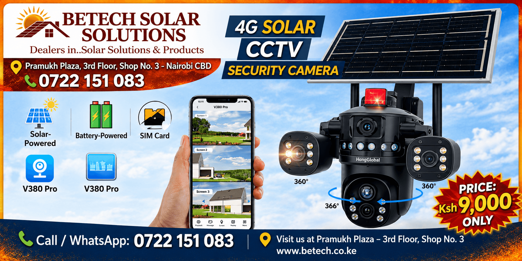 4G Solar CCTV Security Camera