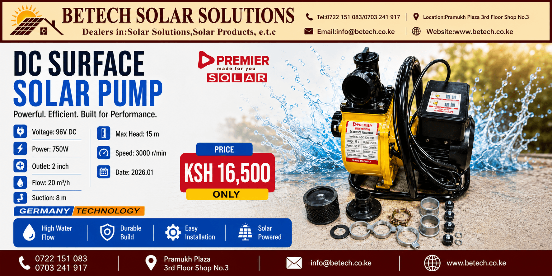 DC Surface Solar Pump