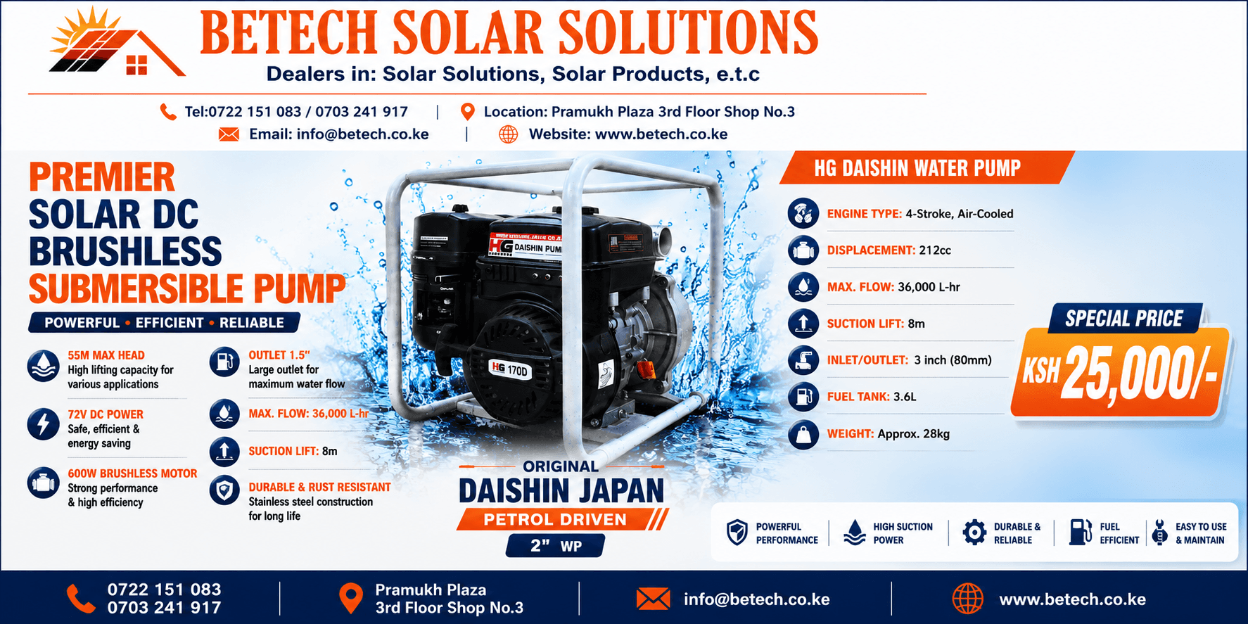 HG Daishin Water Pump (Original Daishin Japan Petrol Driven 2" WP)