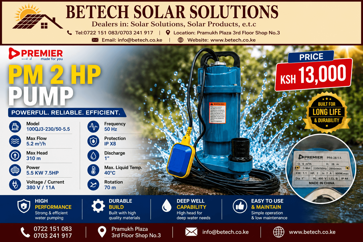 PM 2 HP Pump