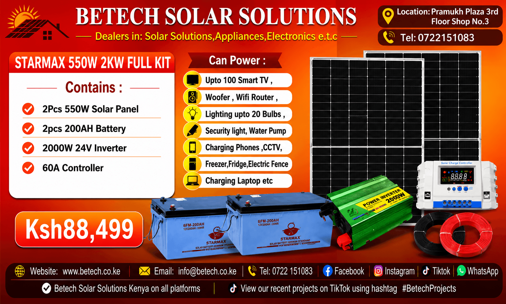 Starmax 550W 2KW Full Kit
